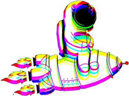 Astronaut Glitch Scastronaut Scglitchy Astronaut Clipart Graphic Design Png Glitch Png