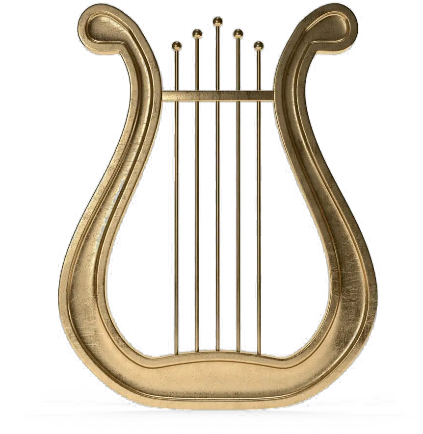 Gold Harp Png Clipart Tipos De Arpa Harp Png