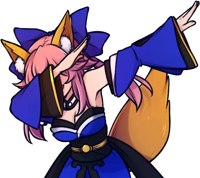 Tamamo Dabbing The Dab Know Your Meme Tamamo Dab Png Dab Png