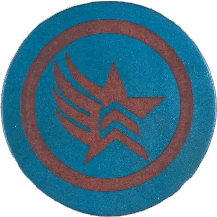 Mass Effect Inspired Coaster U2013 Loot Maker Emblem Png Mass Effect Logo