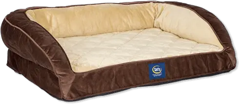 Deluxe Couch Pet Bed Serta Dog Bed Png Bed Transparent