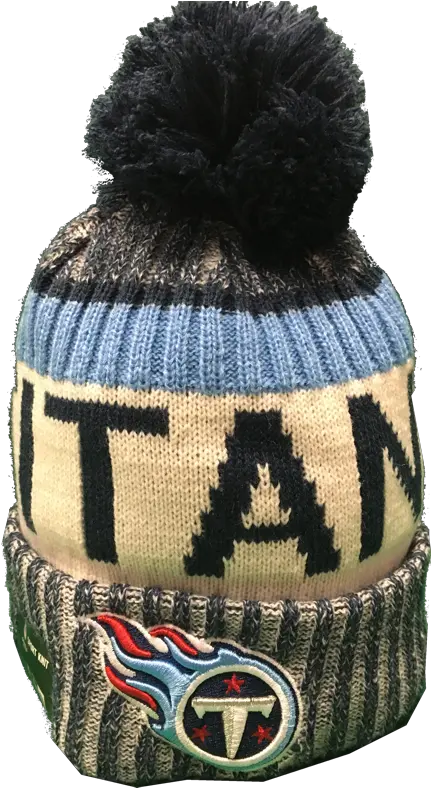 Tennessee Titans Nfl 17 Sideline Pom Toque Knit Cap Png Tennessee Titans Png