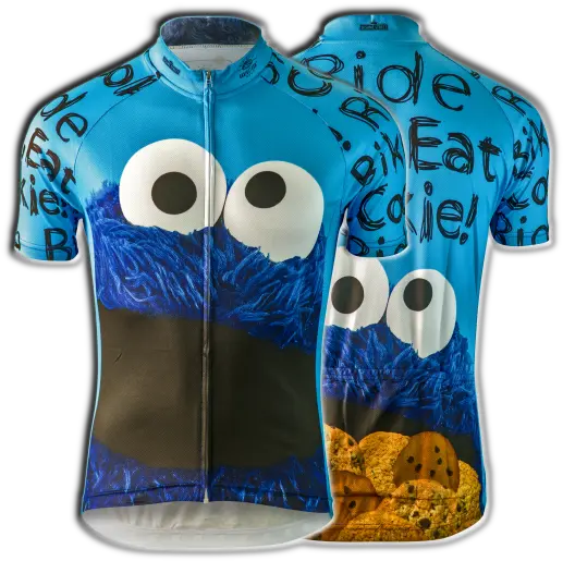 Sesame Street Mens Cycling Jersey Radtrikot Herren Krümelmonster Png Cookie Monster Png