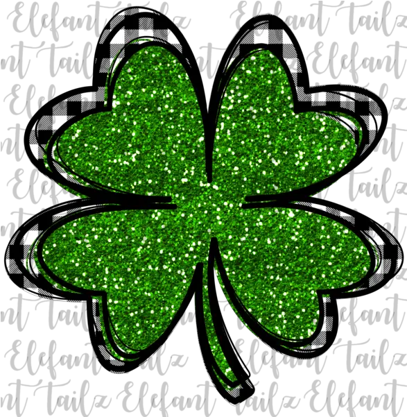 Shamrock Buffalo Plaid Things To Sell Clip Art Clip Art Png Shamrock Png