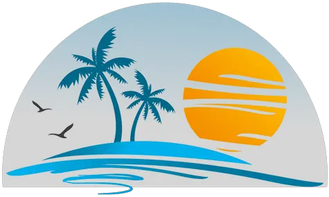 Beach Island Landscape Logo Transparent Png U0026 Svg Vector File Playa Logo Png Island Png