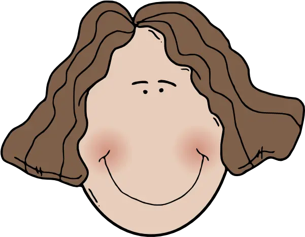 Lady Face With Wavy Hair Clip Art Apply Essential Oils For Sleep Png Wavy Png