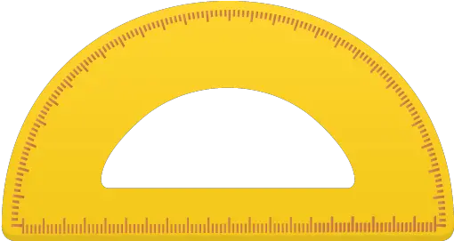 Yellow Protractor Png Image