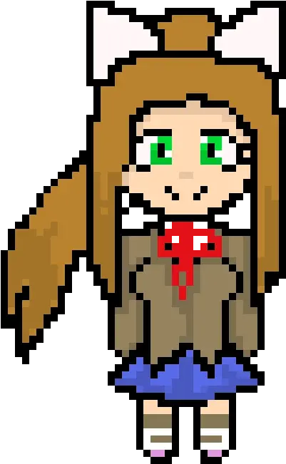 Monikachr Pixel Art Maker Cartoon Png Monika Png