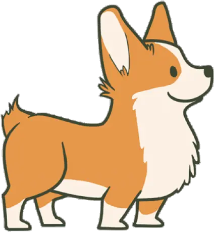 We Present To You A Drawn Corgi Due Corgi Cartoon Drawing Png Corgi Transparent