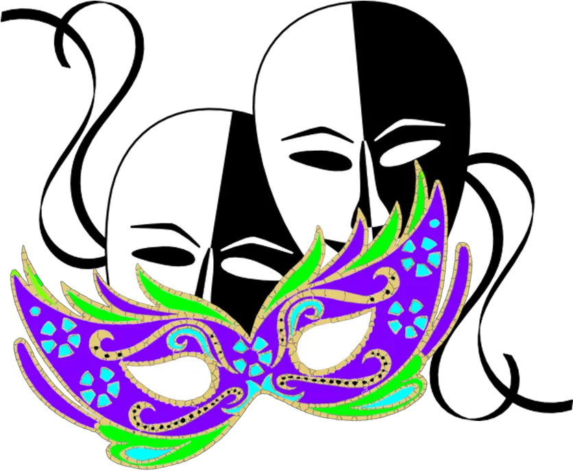 Masquerade Mask Clipart Theatre Masks Transparent Png Theatre Masks Happy Sad Theatre Masks Png