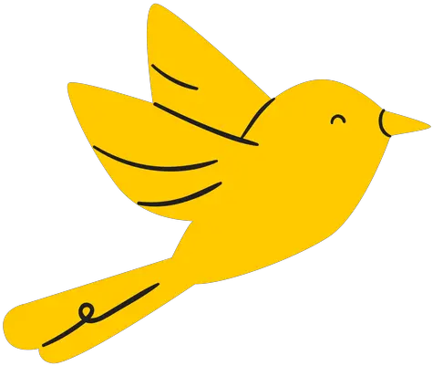 Flat Smiling Flying Yellow Bird Ad Affiliate Flying Yellow Bird Png Parrot Icon