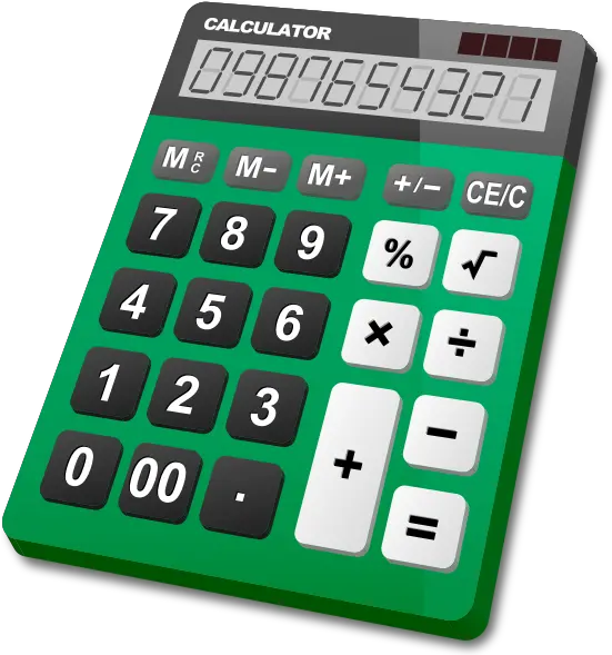 Calculator Green Svg Dom Number Png Calculator Transparent Background