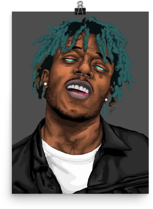 Lil Uzi Vert Premium Luster Poster Illustration Png Uzi Png