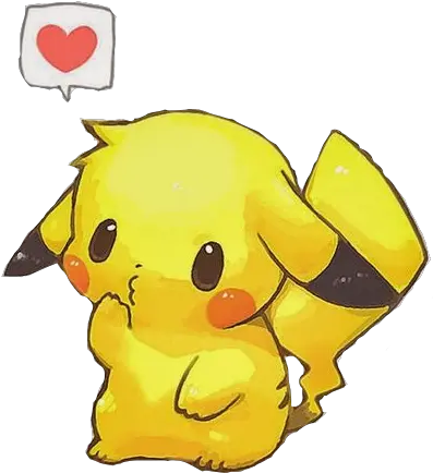 Pikachu Pokemon Pichu Love Peanut Anime Cute Bunny Png Pichu Transparent