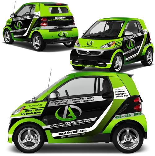 Smart Car Van Wrap Hatchback Png Smart Car Logo