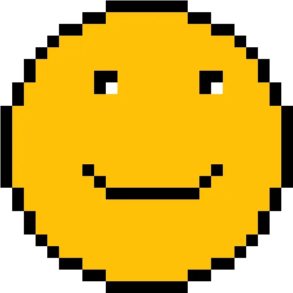 Pixilart Smile Emoji By Jakester Simple Pixel Png Smile Emoji Png