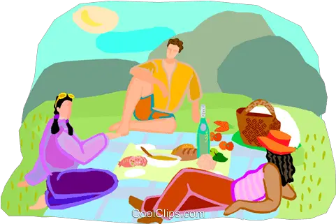 Royalty Free Vector Clip Art People Under The Sun Clipart Png Picnic Png