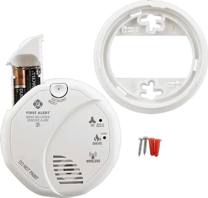 Wireless Smoke And Carbon Monoxide Alarm First Alert Carbon Monoxide Detector Png Smoke Ring Png