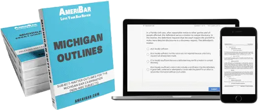 Michigan Bar Review Course And Exam Prep Ameribar Web Page Png Michigan Outline Transparent