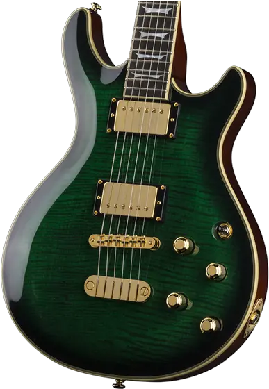 Dean Dcr Icon Tgr Custom Limited Run Trans Green 6 Png Electric Guitar