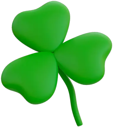 Premium Clover Leaf 3d Illustration Download In Png Obj Or Girly 4 Leaf Clover Icon