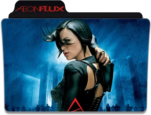 Aeon Flux 2005 Folder Icon Designbust Aeon Flux Blu Ray Cover Png Cg Icon