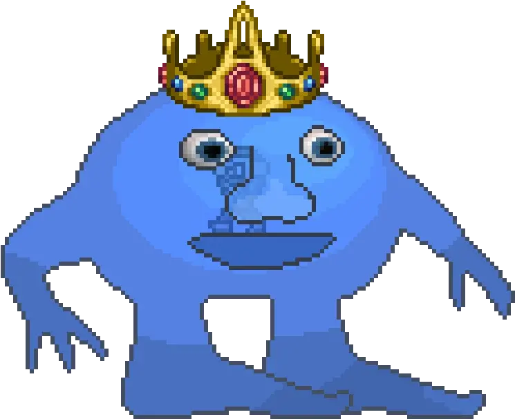 Meme Man Ha Ft Transform I N To Bossf King Slime Crown Png Meme Man Transparent