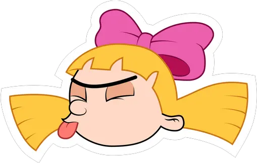 Hey Arnold Helga Sticker Cartoon Stickers Art Aquarium Fish Png Arnold Icon