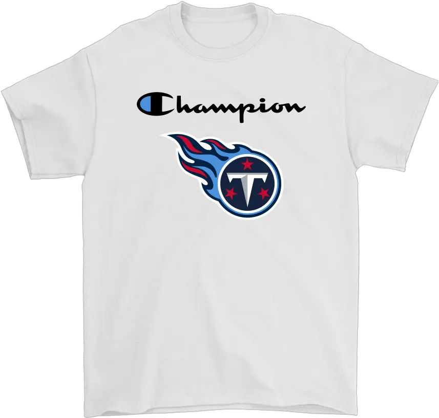 Tennessee Titans U0026 Champion Logo Mashup Nfl Shirts In 2020 Png