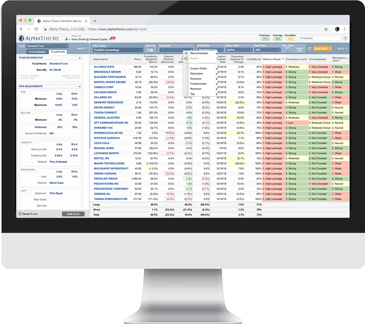 Alpha Theory Portfolio Management Platform Png Client Icon