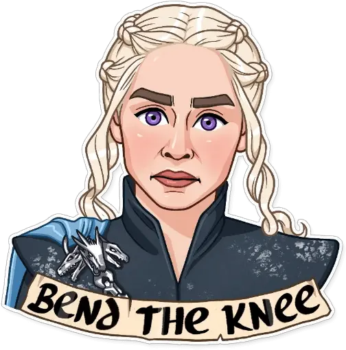 Telegram Girl And Dog Got Sticker Png Daenerys Icon