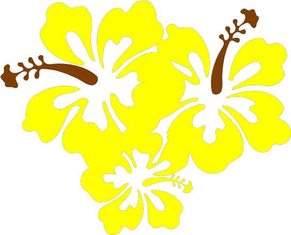 Hibiscus Yellow Flower Png Clip Arts For Web Clip Arts Hibiscus Tribal Hawaiian Flower Png