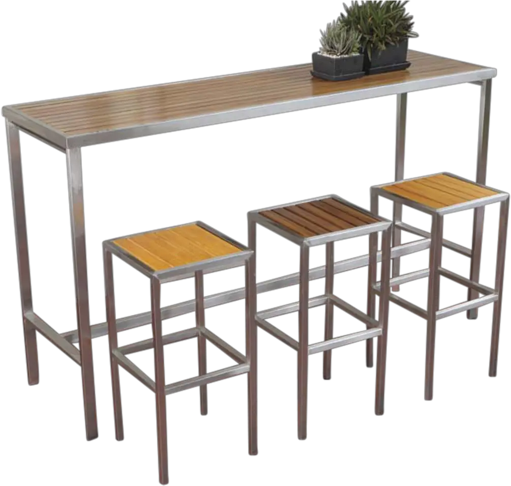 Outdoor High Bar Table And Stools Outdoor High Bar Table And Stools Png Bar Table Png