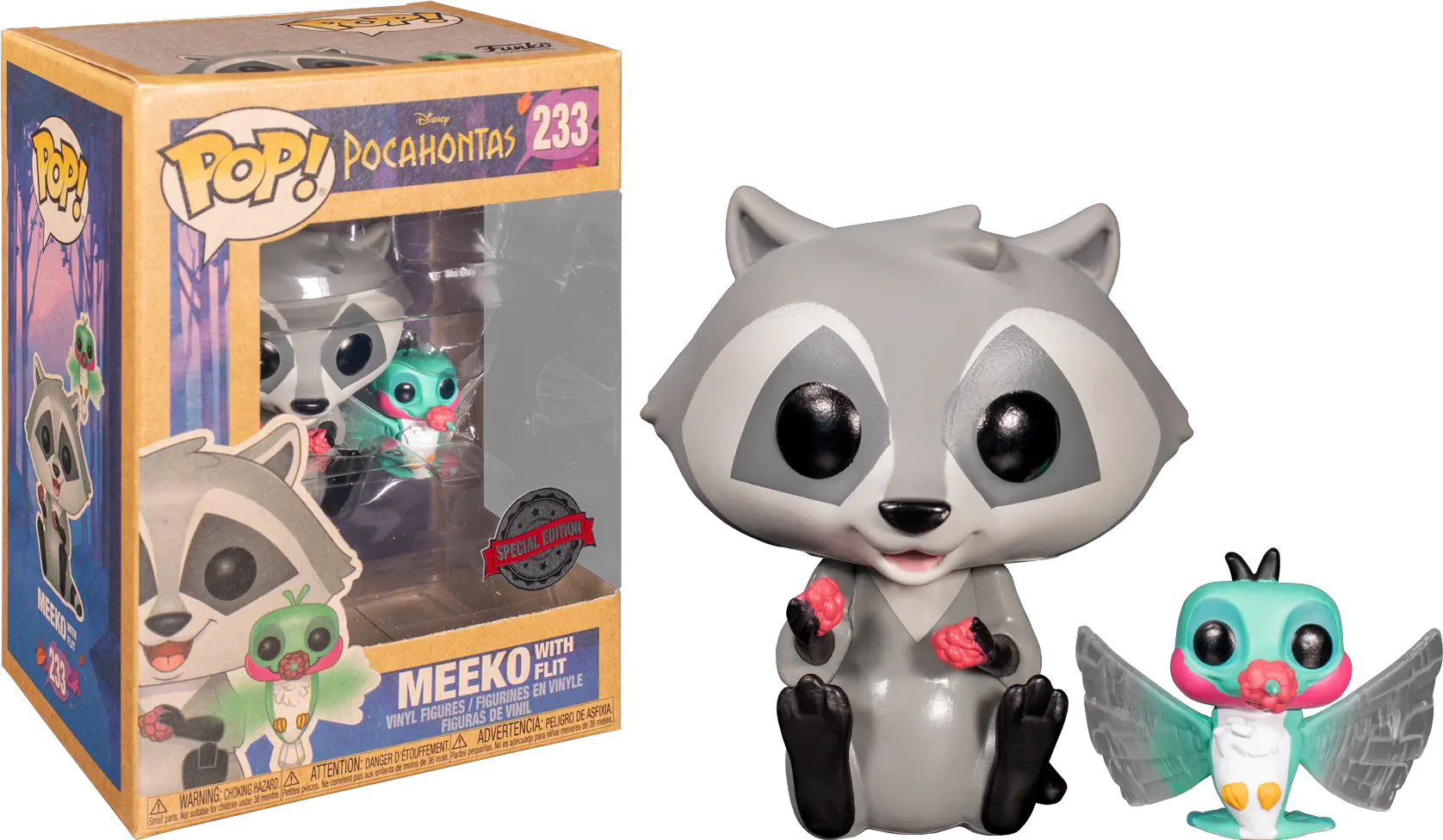 Funko Pop Pocahontas Meeko With Flit Earth Day 233 Pop Meeko Et Flit Png Pocahontas Png