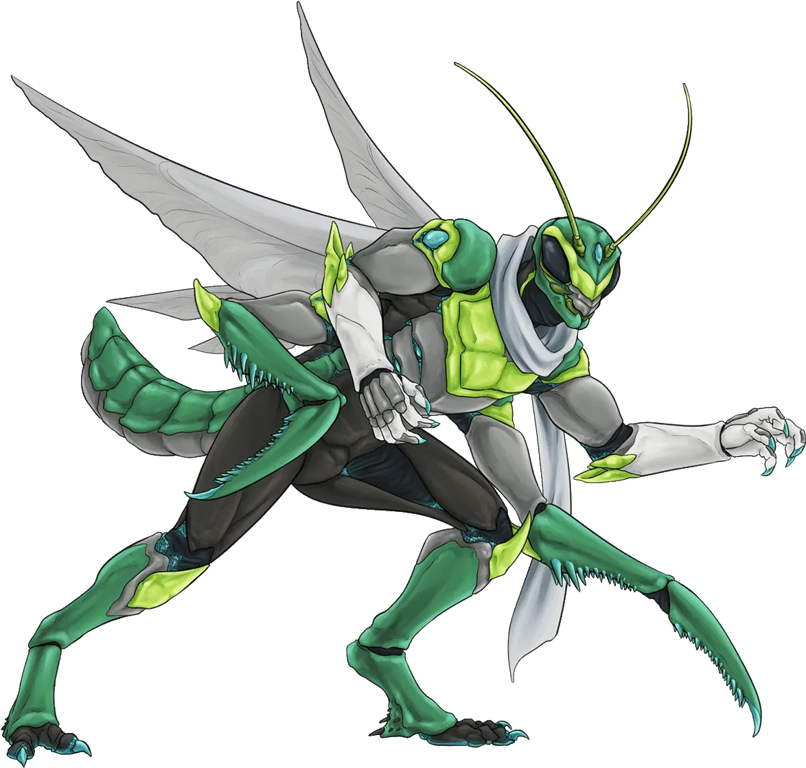 Kitsune2022 Overwatch Genji Sentai Skin Png Praying Mantis Png