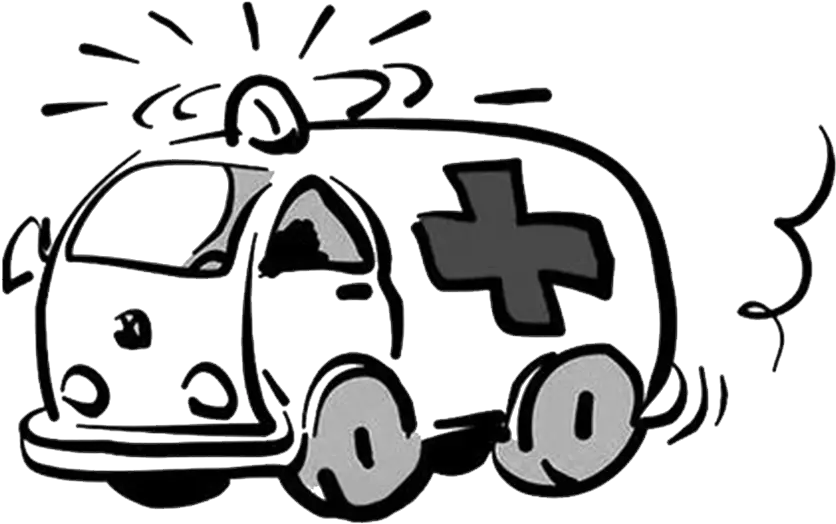 Ambulance Drawing Black And White Clip Art Png Cow Icon Cliart