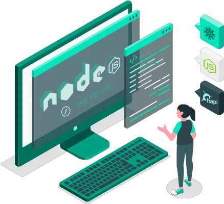 Hire Nodejs Developer Node Js Development Services Nodejs Developer Png Express Js Icon