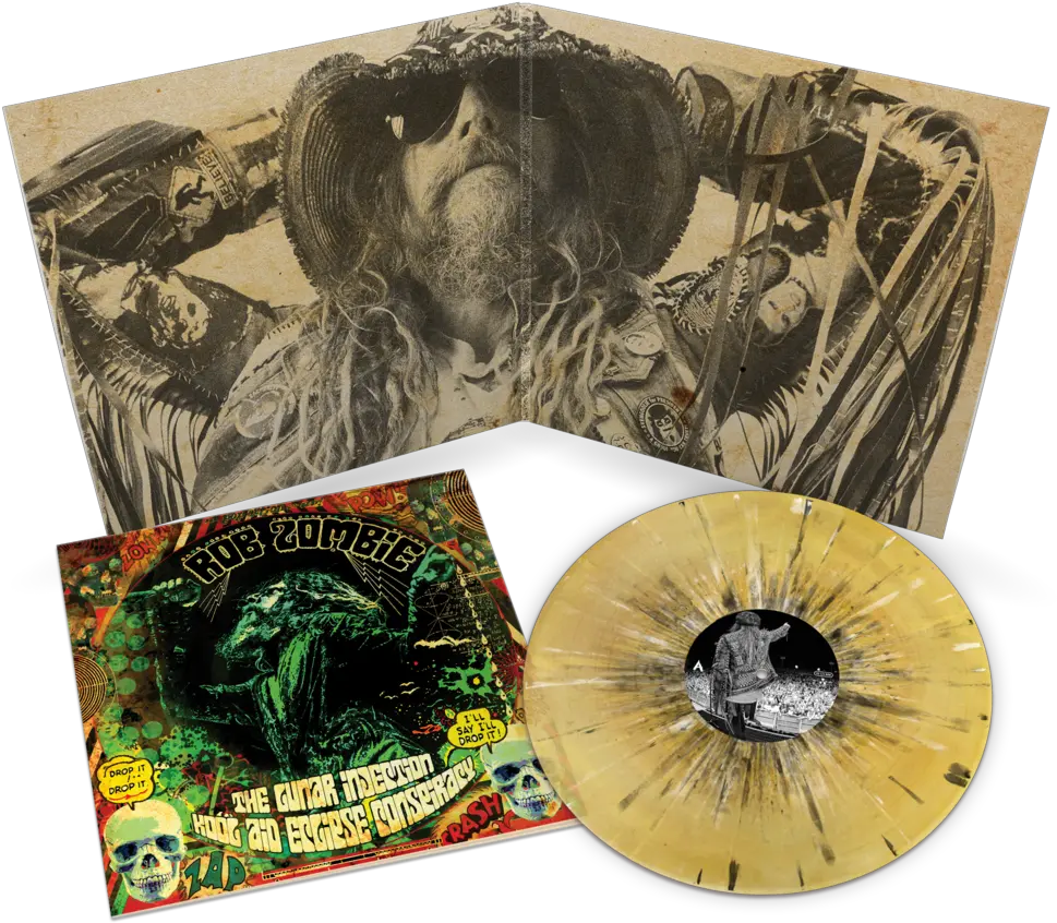 Rob Zombie U2018the Lunar Injection Kool Aid Eclipse Conspiracyu2019 Limited Edition Beer U0026 Mustard Swirl Vinylu2014 Only 750 Made Lunar Injection Kool Aid Eclipse Conspiracy Vinyl Png Kool Aid Png