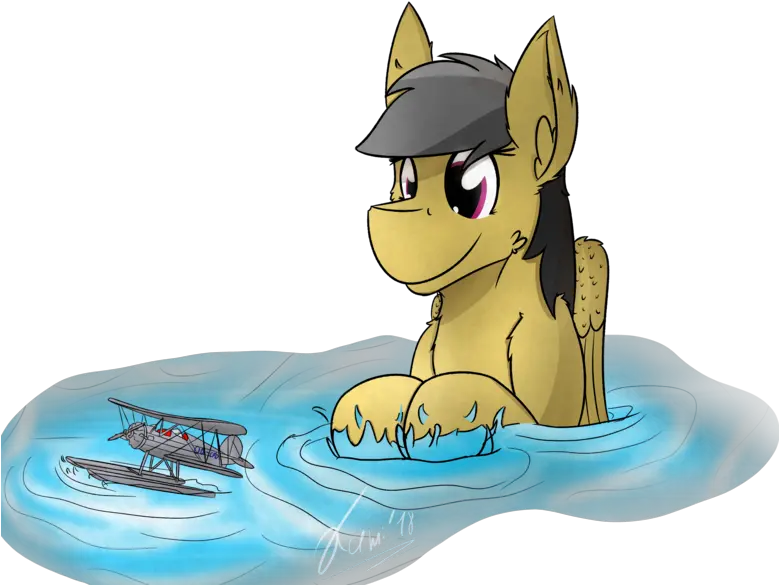 1667297 Artistkamithepony Bathing Daring Do Happy Fictional Character Png Splash Transparent Background