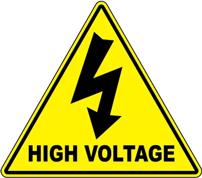 Yellow High Voltage Floor Sign Graphic Products Voltage Signs Png Warning Icon 16x16