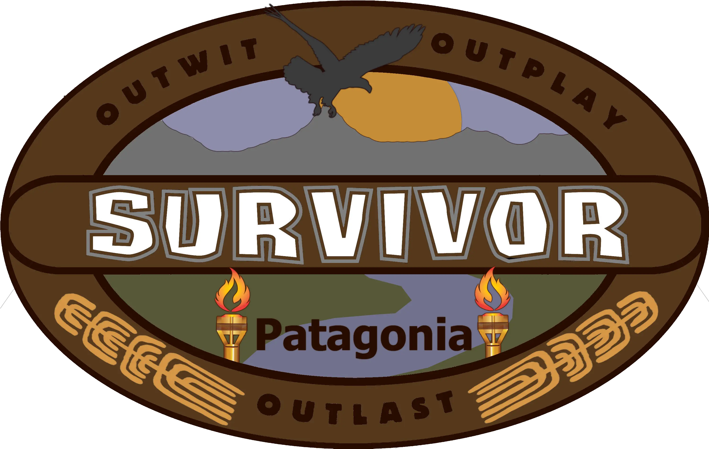 Patagonia Survivor Heroes Vs Villains Logo Png Patagonia Logo Png