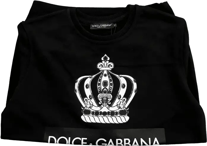 Black New Sweatshirt Png Dolce Gabbana Logo