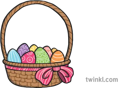 Easter Basket Celebration Religion Ks1 Illustration Twinkl Empty Easter Basket Clipart Png Easter Basket Transparent