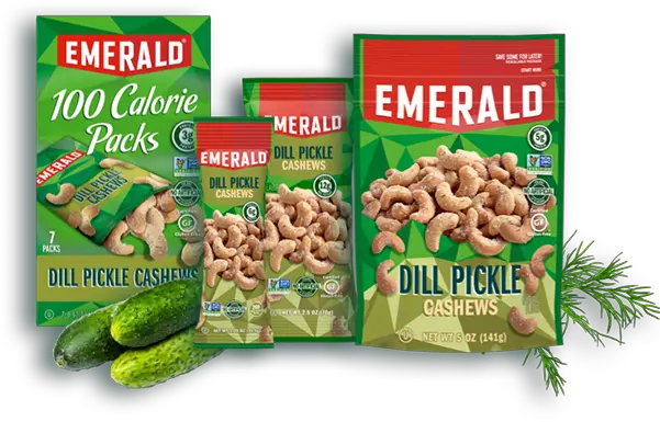 Dill Pickle Cashews Emerald Nuts Superfood Png Pickle Transparent