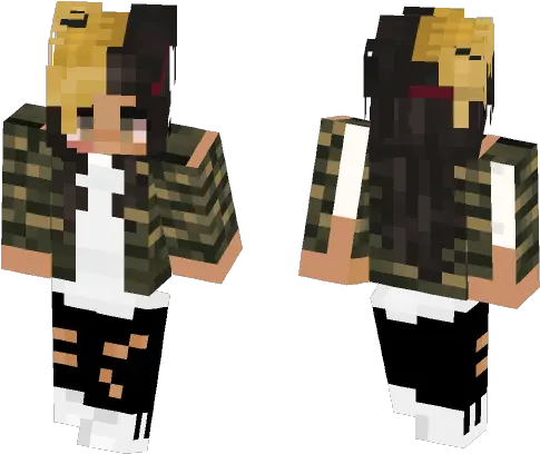 Download Xxxtentacion Girl Version 2 Minecraft Skin For Xxxtentacion Girl Minecraft Skin Png Xxxtentacion Png