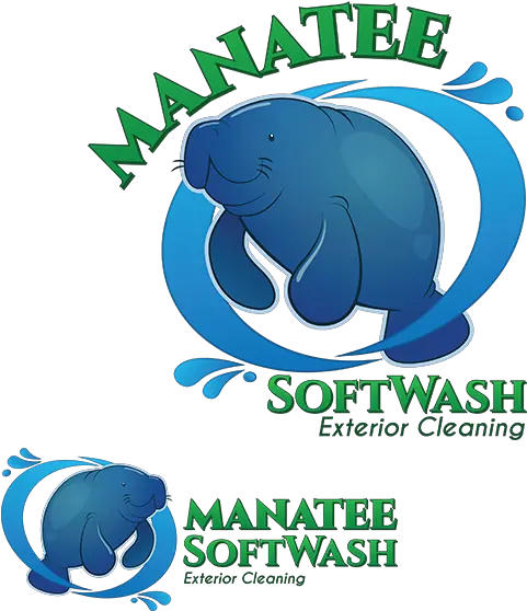 Manatee Softwash U2022 Systems Clip Art Png Manatee Png