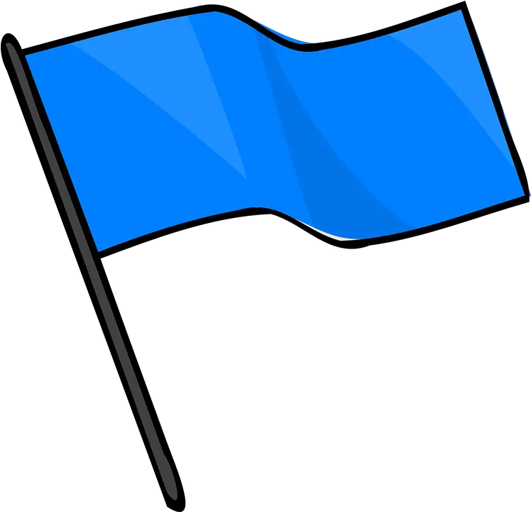 Blue Flag Wind Free Vector Graphic On Pixabay Blue Flag Clipart Png Wind Transparent Background