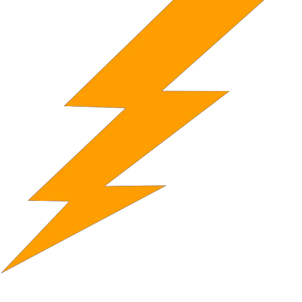 Orange Lightning Bolt Transparent Png Blue Lightning Bolt Clipart Lightning Bolt Transparent Background