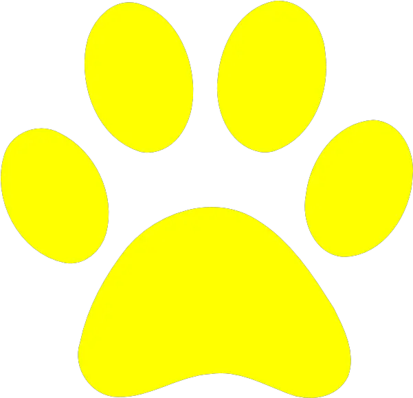 Pawprint Clipart Logo Yellow Paw Print Png Paw Print Logo