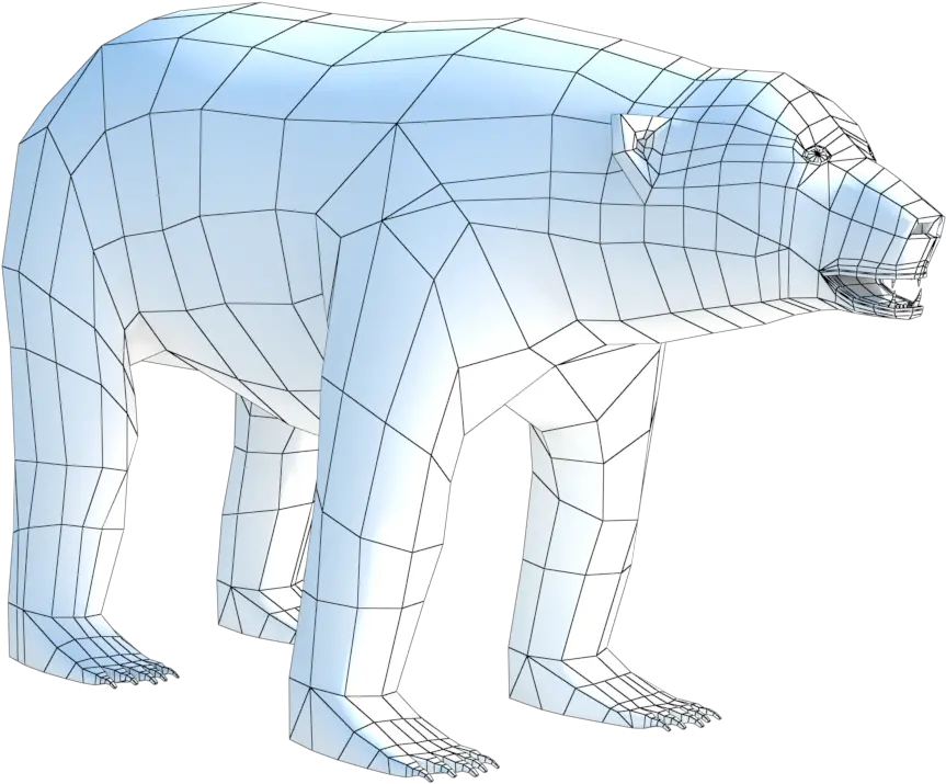 Low Poly Polar Bear Polar Bear Png Polar Bear Transparent Background